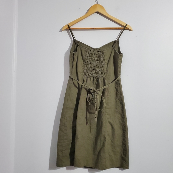 Somewhere Khaki Green Dress Size 10 - Picture 5 of 8